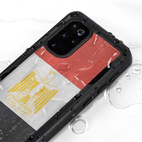 Egyptian Flag Distressed Galaxy S20 Plus Waterproof Case